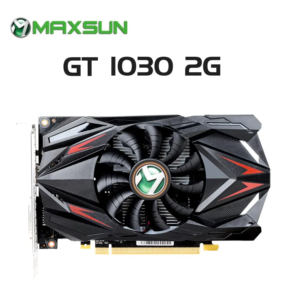 Schede Grafiche Maxsun Gt 1030 Transformers 2Gb Ddr5 Gpu Gaming Video Card Pci Express X4 Full New Gt1030 Componenti Del Computer