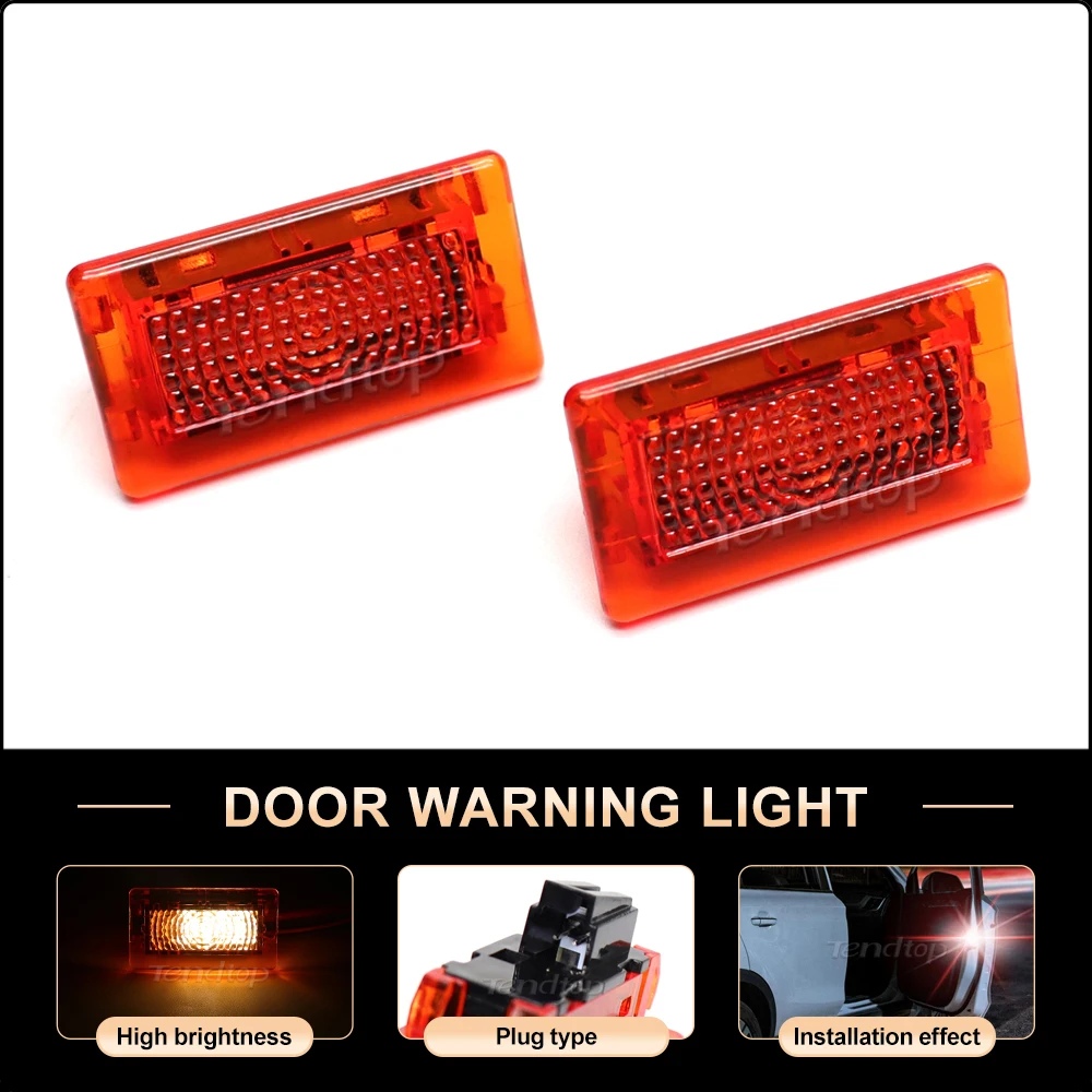 

For Tesla Model S X LED Car Opening Door Safety Warning Anti-collision Lights Sensor Strobe Flashing Alarm Lights Parking Lamp