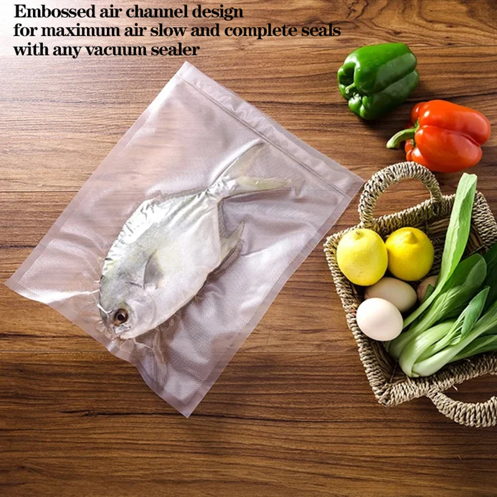 Vacuum Bags 1 Roll Vacuum Bags For Food 1500cm Vacuum Food Preservation Bag BPA-FREE Sealed Storage Bags Meal Prep And Sous Vide