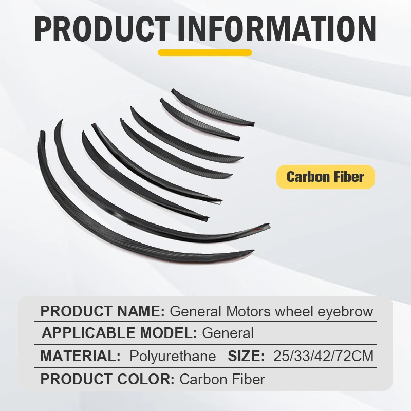 Universal Car Wheel Eyebrow Arch Mouldings Fender Rubber Stickers Body Kit Protector