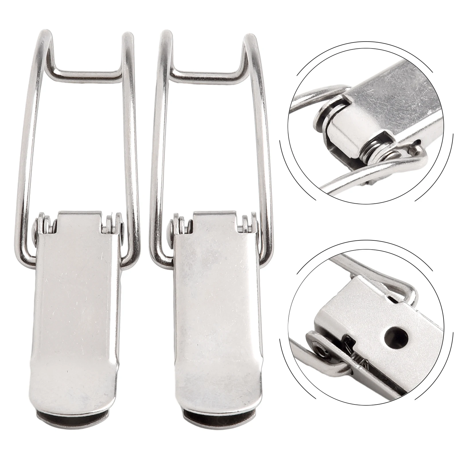 Bucket Hook Buckle Lock 2PCS Box Hasp Cabinet Hardware For Storage Home Improvement Latch Lock Lock Spring Drawer Locks