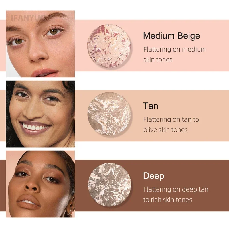 Luminous Finish Setting Powder Face Compact Foundation Makeup