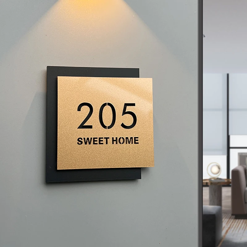 Gold Address Signs for House 1 | Address Signs for House