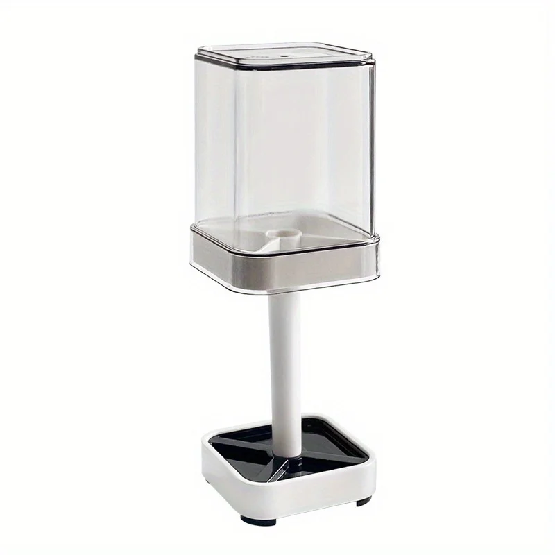 1Set PVC Dust-Proof Toothbrush and Toothpaste Holder with Mouthwash Cup - Household Bathroom Storage Organizer