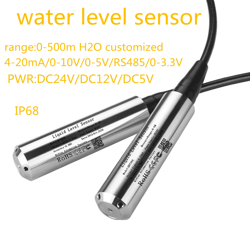 Submersible-Liquid-Level-Transmitter-Water-Level-Sensor-Tools-304SS ...