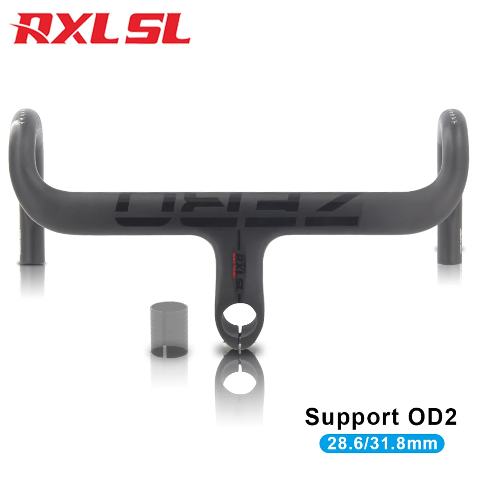 Guidon en carbone pour vélo de route, 28,6 mm