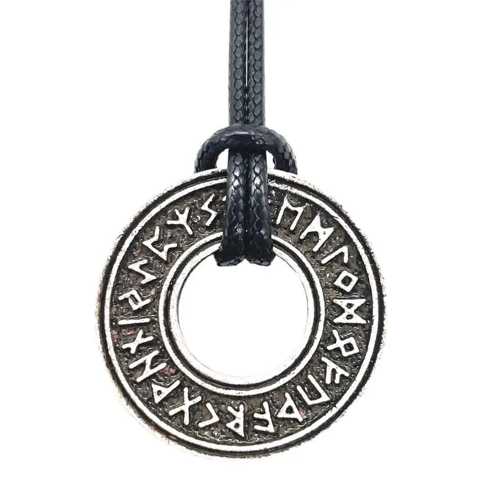 Nostalgia Viking Runes Gioielli Runic Amuleto Cerchio Pendente Collana Donna Uomo Vegvisir Bussola Talismano Nordico Pagan Jewerly