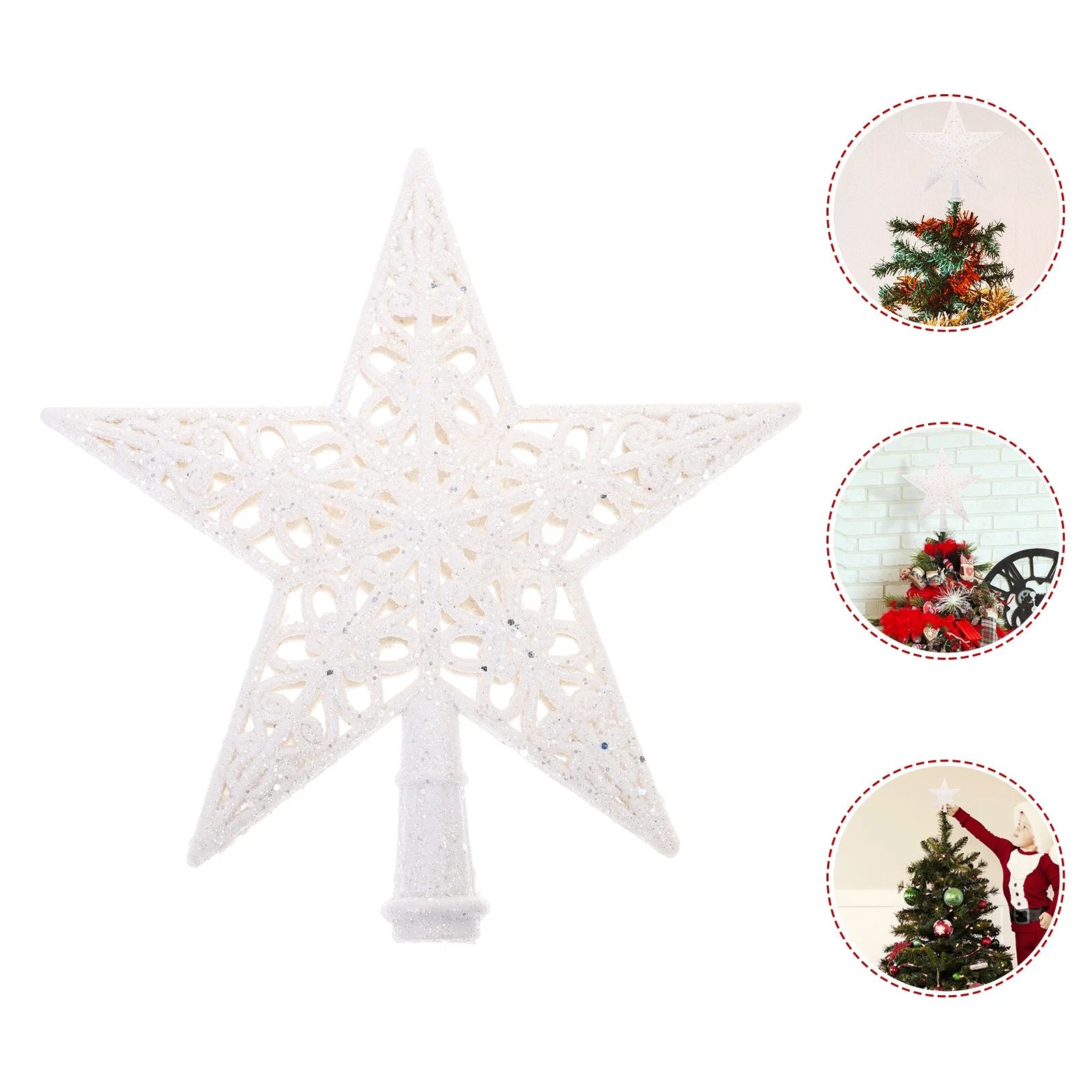 

Topper Christmas Decorative Plastic Star Shaped Tree Topper Christmas Star Topper Star Decoration Xmas Tree Ornament