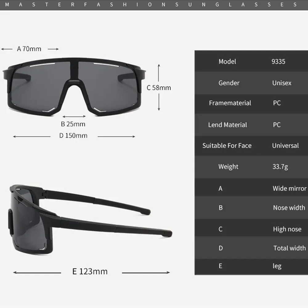 Cycling Sunglasses Polarized Cycling Sunglasses UV Protection Windproof Glasses For Men Women Polarized Lens Road Riding Bike Sport Glasses Eyewear