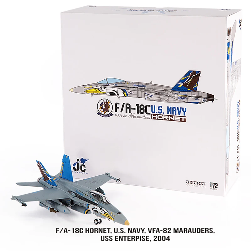 

1/72 Scale Model F/A-18C VFA-82 F18C Diecast Metal Alloy Hornet Aircraft Airplane US Navy Fighter Toys Collection Display Gifts