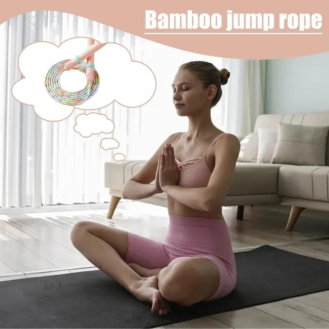 Beaded Jump Rope Skipping Beaded Workout Rope Portable Beaded Speed Jump Rope Gym Jump Rope For Kids Adults Boys And Girls 3