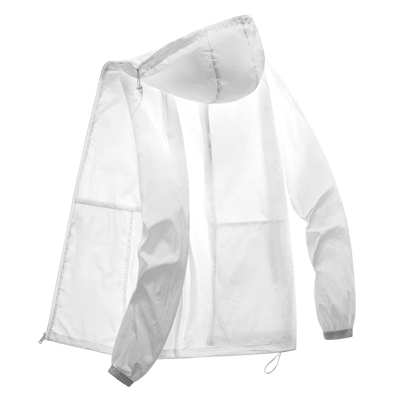 

Summer Ultra-thin windbreaker Men's Anti-ultraviolet Ice Silk Breathable Quick-drying Sunscreen Clothing Outdoor Camping Coat