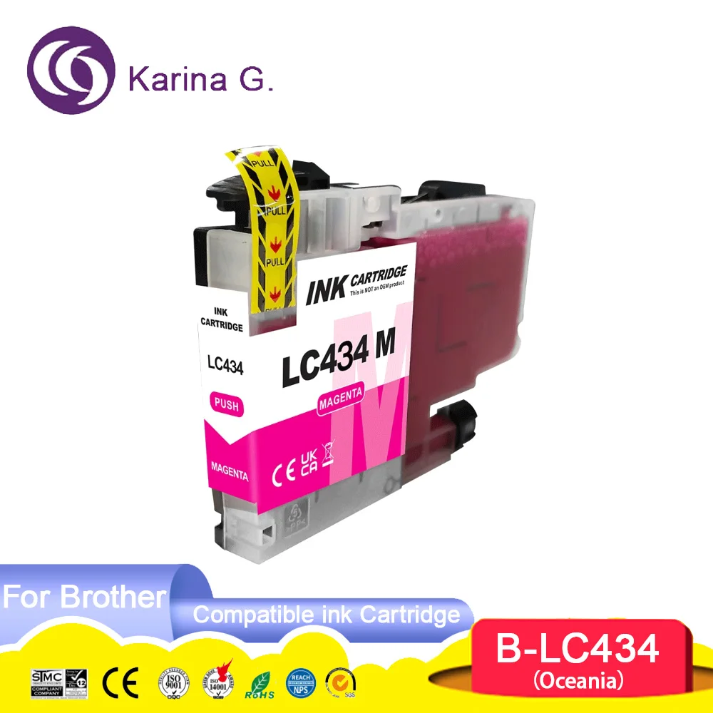 Standard capacity LC434 LC 434 Premium Color Compatible inkjet Ink Cartridge For