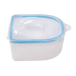 Dual - Layer Nail Soak Spa Bowl for Manicure and Nail Art Treatment (Blue - double layer)
