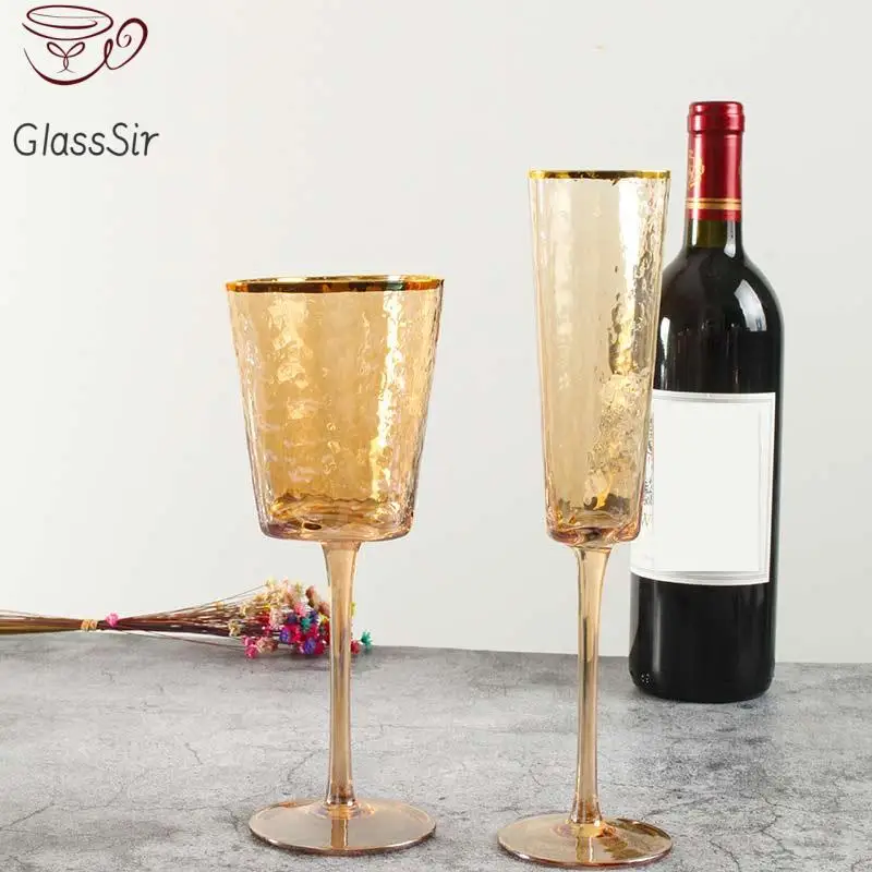 

2Pcs Phnom Penh Hammer Wine Glass European Red Wine Champagne Goblet Glasses Home Bar Party Drinkware Copos De Vidro Gifts