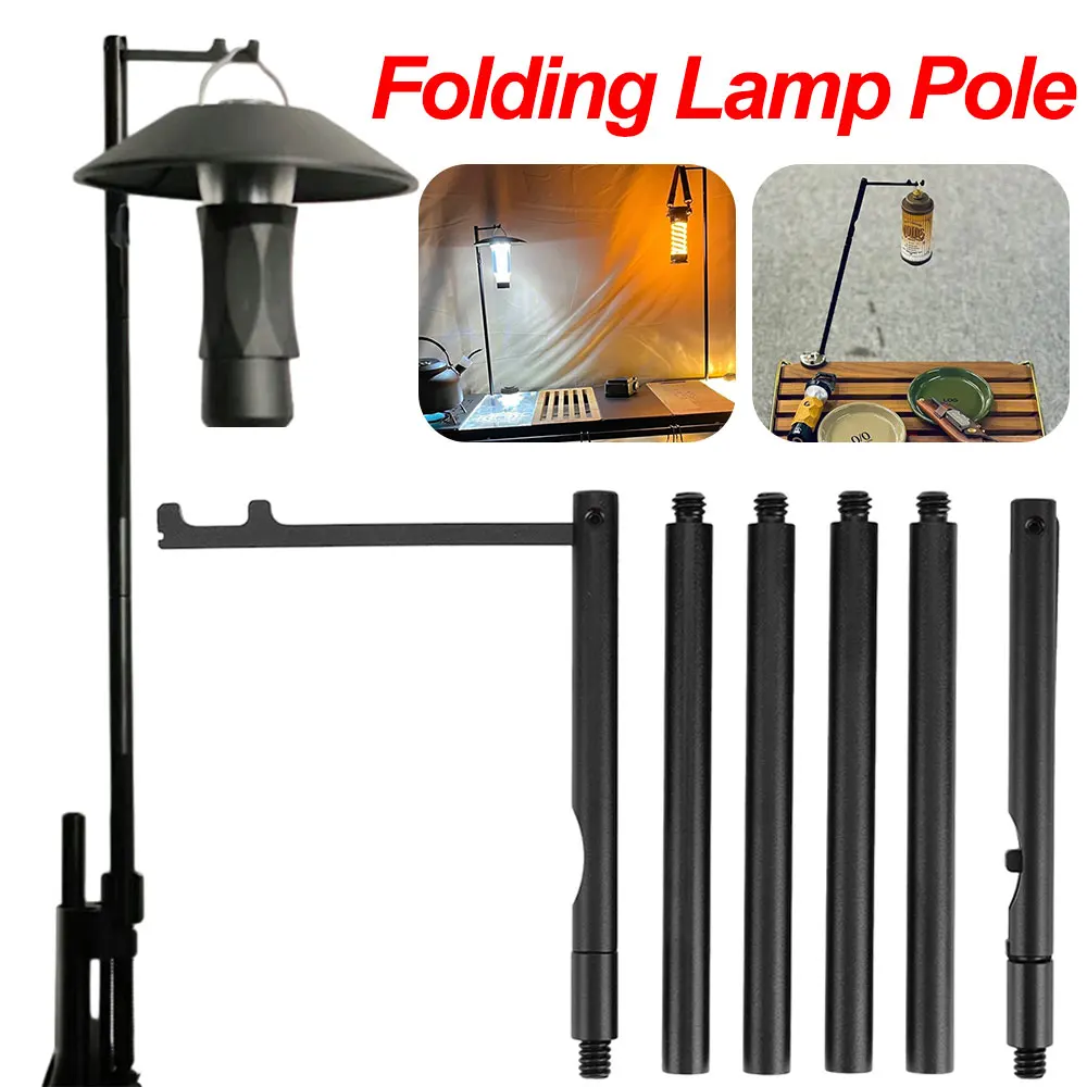 CampingFoldingLampPoleLanternHolderLightweightOutdoorCamping