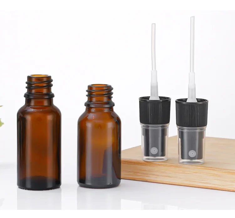 Perfume Bottle 1pcs 5ml-100ml Amber Glass Sprayer Atomize Travel Refillable Bottles Essential Oil Containers