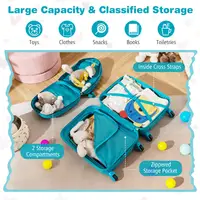 Ensemble de 2 valises pour enfants, bagages pour enfants avec roulettes, bagage à main 16 pouces et valise rigide 13 pouces 6