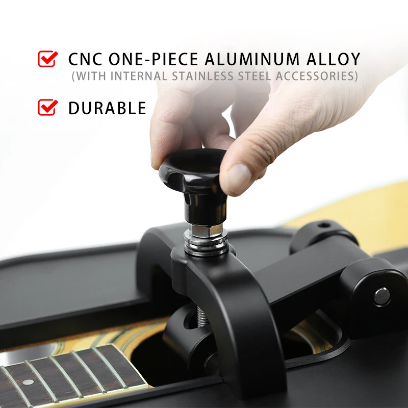 Guitar fret buck hammering frets acoustic electric musical instruments Support for safe fretting adjustable clamp tool