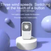 Compact Mini Fan Rechargeable Stand Small Pocket Fan with Three Wind Speeds Powerful Range Long-lasting Fan 2