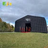20ft-6m Large Black Nightclub Tent Inflatable Party Tent Inflatable Disco Nightclub Tent Mobile Night Club Tent For Event Rental 2