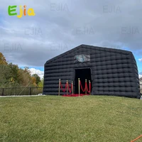 20ft-6m Large Black Nightclub Tent Inflatable Party Tent Inflatable Disco Nightclub Tent Mobile Night Club Tent For Event Rental 2