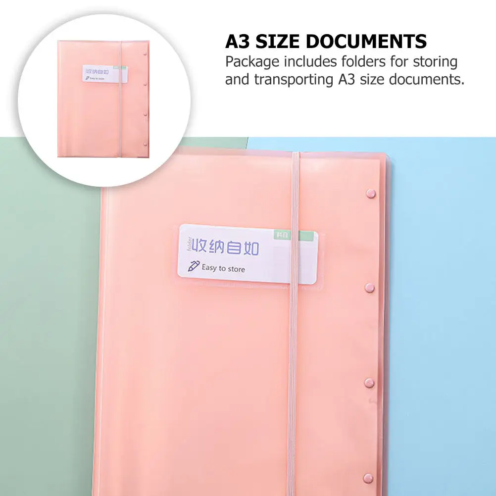 1Pcs 투명 A3 파일 폴더 세금 계약서, 청구서, 영수증, 수표용 30개 포켓이 있는 확장형 문서 정리함