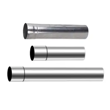 Straight Flue Extension Tube Chimney Pipe Fireplace Stove Pipe for Camping Hiking Burner Wood Log Burning Stove Winter Heater