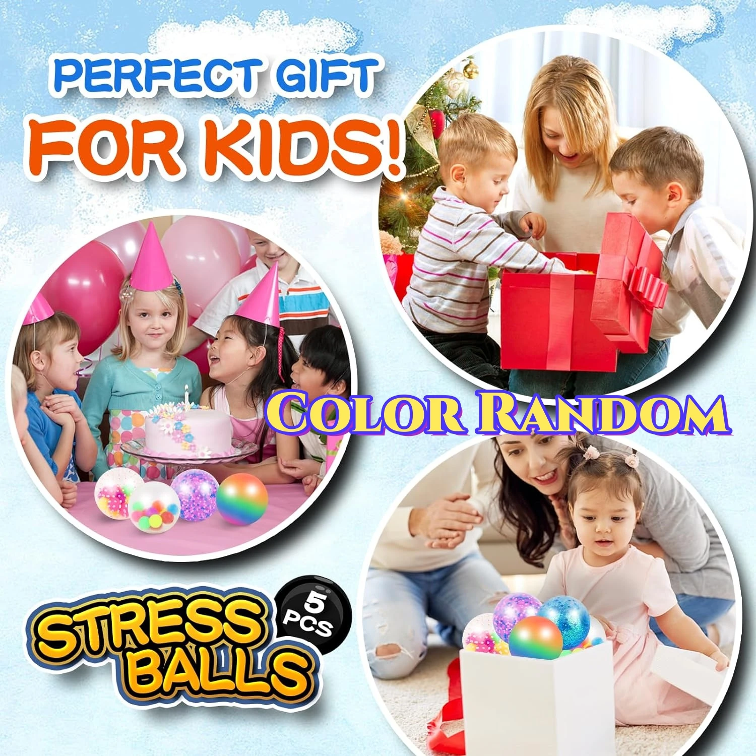 5PCs Pinch Balls to Release Pressure