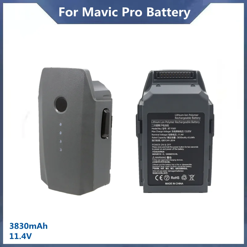Batería Inteligente Paracity De 3830mAh 11.4V Para DJI Mavic Pro – 27 Minutos De Vuelo, Carga Y Circuitos De Seguridad, Compatible 100% Con Mavic Pro (No Con Mavic 2)