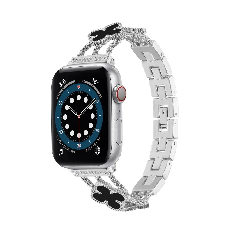 Elegant Diamond Fashion Metal Strap for Women - Premium Wristband for Smartwatches