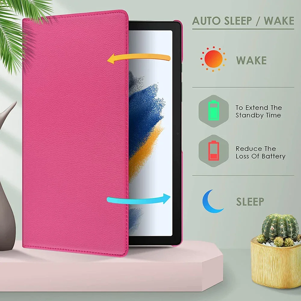 Estojo Giratório para Lenovo Tab M10 Plus 2ª Geração Tb125f Tb-128f 10.6 M10 3ª Geração Tb328f 10.1 Auto Dormir Wake - Imagem 3