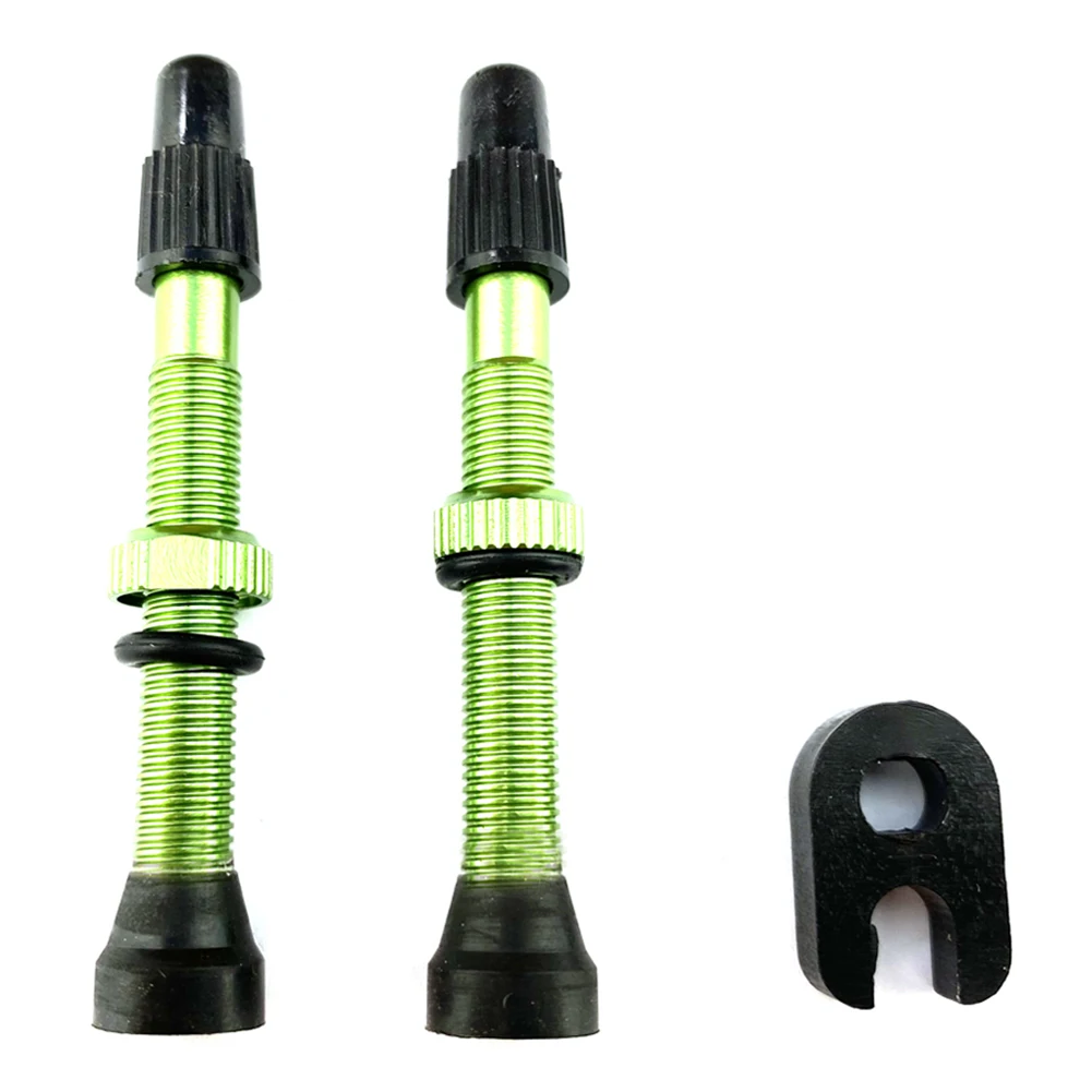 Valves Presta BUCKLOS Pour Jantes Tubeless - Lot De 2, 40/44/55/60mm, Aluminium, Pour Vélo Route/VTT