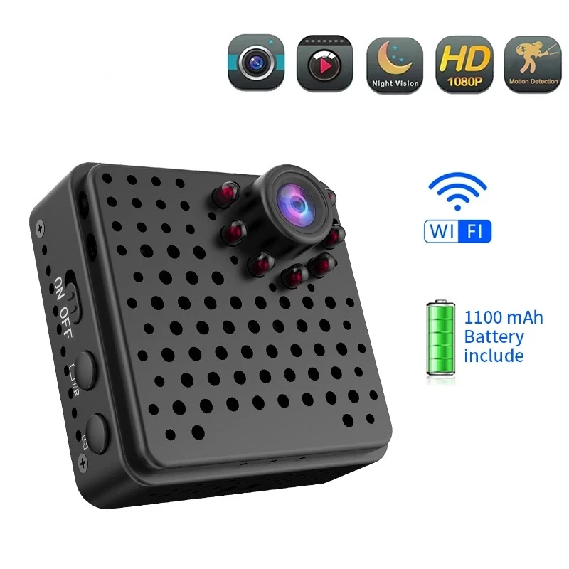 

Mini Camera Wifi Wireless Full HD 1080P Home Security Micro Camcorder Battery Night Vision Motion Detection AP Hotspot Camera