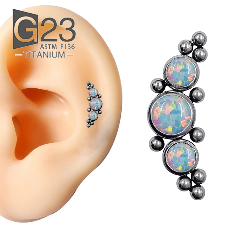 2022 Astm F136 Titanium 16g Labret Earring Stud Labret Lip Piercing