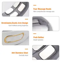Electric Neck Shoulder Pulse Massager Kneading 4 Head TENS Magnetic Pulse Heating Cervical Vertebra Relax Pain Relief Massage 5