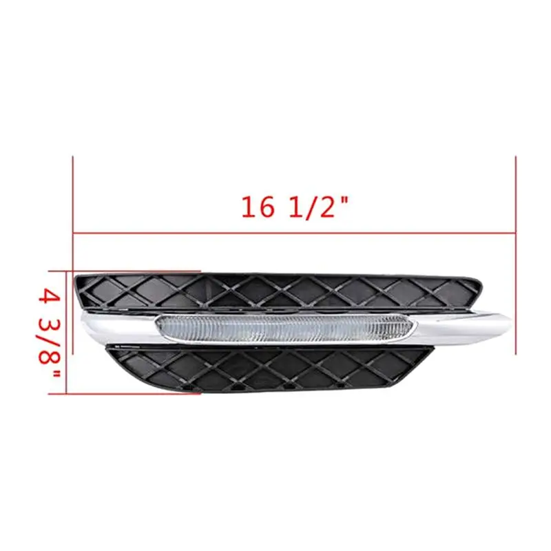 강력한 LED 주간 주행등 DRL 안개등 부품 W204 C-클래스 C250 C300 C350 2048803224 2048803324용