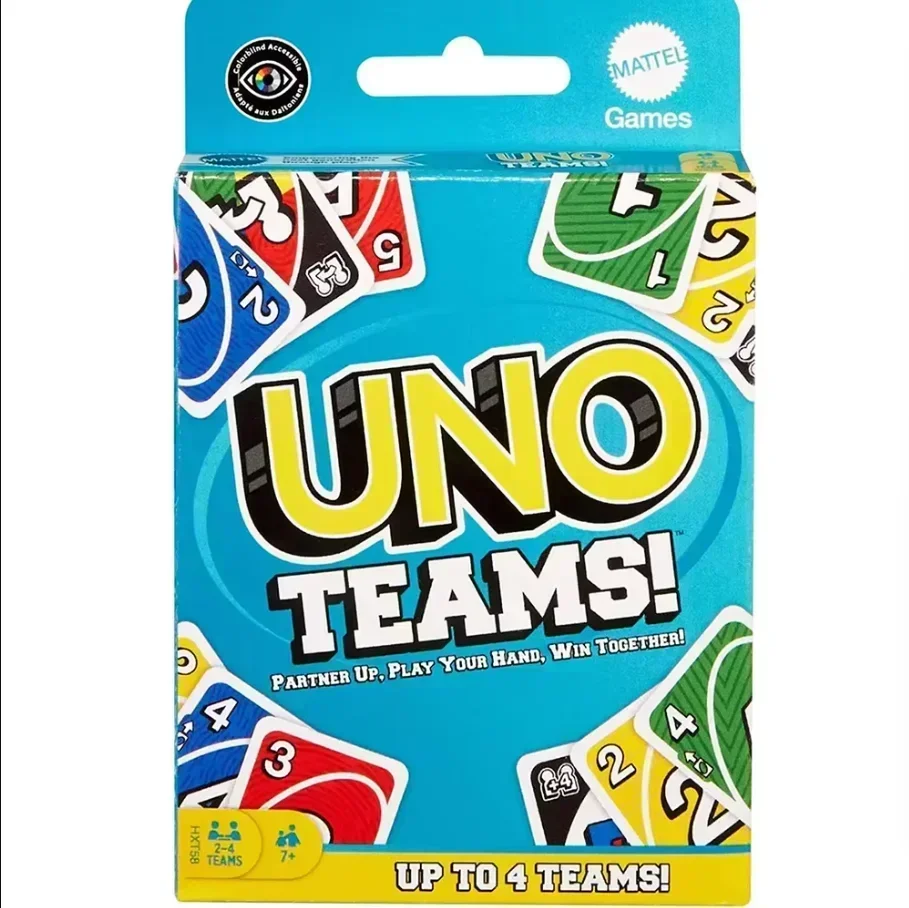 1 pcs New Uno TEAMS! Game Board Games UNO Cards Table Family Party Entertainment UNO Games Card Toys Children Birthday gift