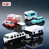 Maisto 1:64 Die-Casting Alloy Transport Vehicle Model Classic Collection Decoration Enclosed Trailer Model Boy Car Toy Gift 4