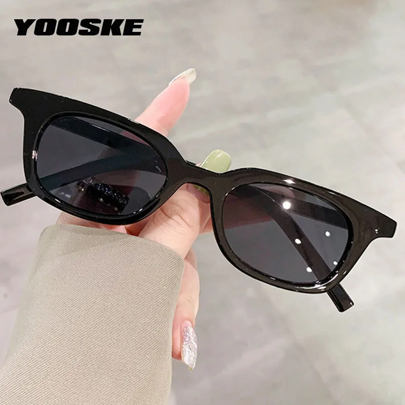 

YOOSKE Rectangle Sunglasses Women Vintage Brand Designer Square Sun Glasses Men Shades Female Eyewear Small Goggles UV400