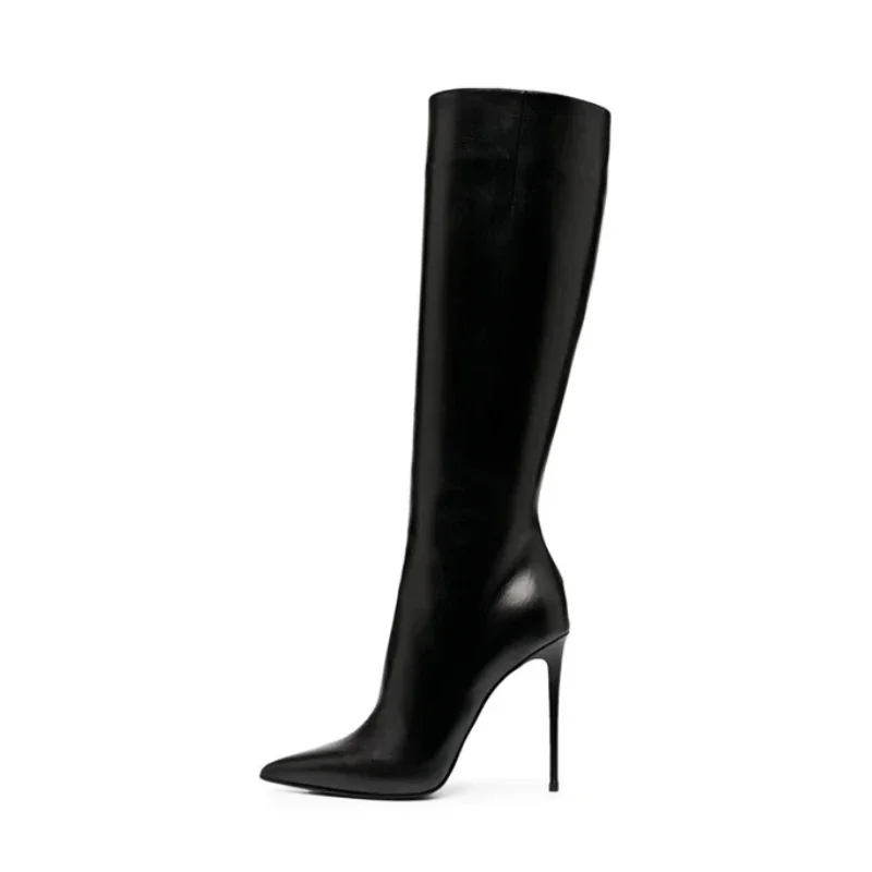 Trend4us Women's Modern Chic High Heel Knee-High Boots