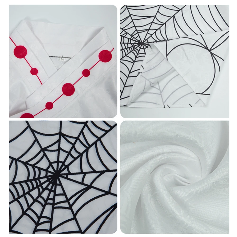 Costume Cosplay Rui Anime Spider Oni Ayaki, Kimono Cosplay Rui, Parrucca, Adesivi Tatuaggio, Costumi di Halloween per Donne Adulte - immagine 2