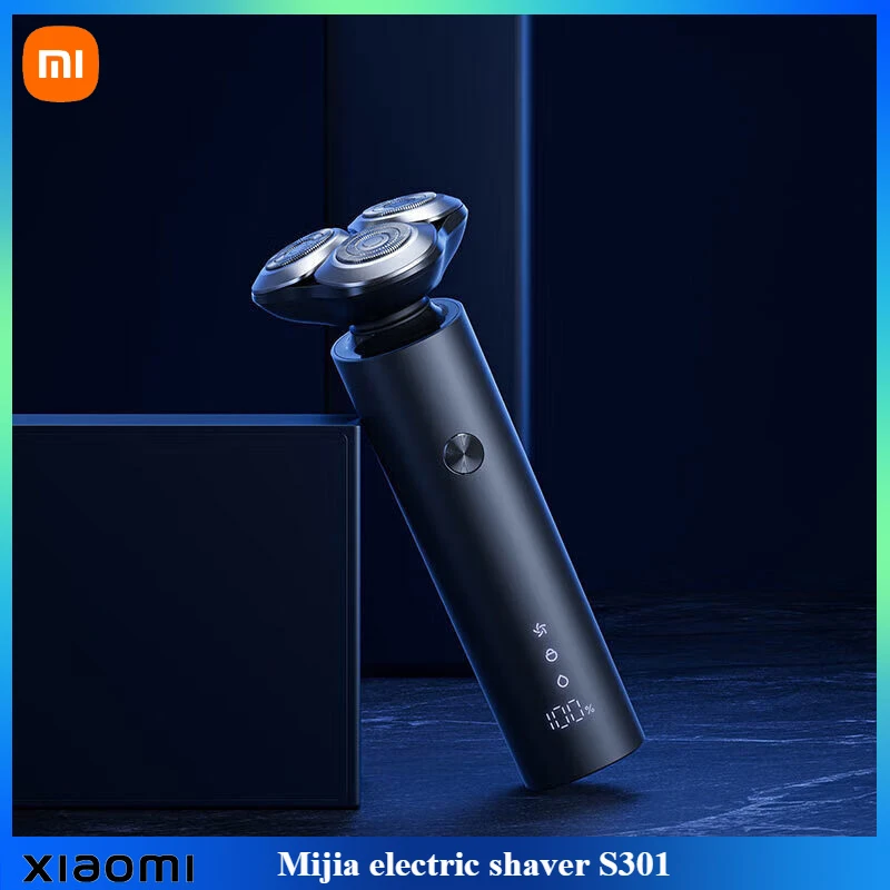 XIAOMI MIJIA Men's Electric Shaver S301 Beard Trimmer Machine Shaving Portable Flex Razor IPX7 Washable Trimer Ceramic Blade,rotary shaver,electric razor,electric shaver,electrical rotary shaver,cordless shaver