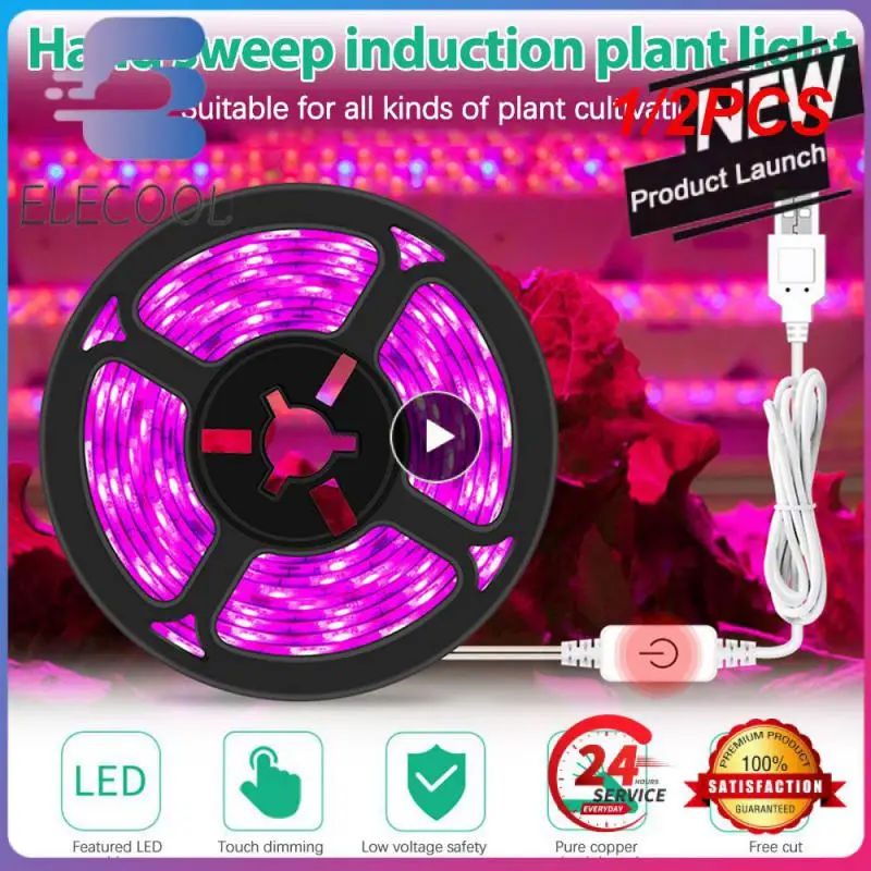 

1/2PCS Phyto Lamp Full Spectrum Plant Growth Light Led Grow Strip Light Greenhouse Phytolamp for Plants Hydroponics Growing