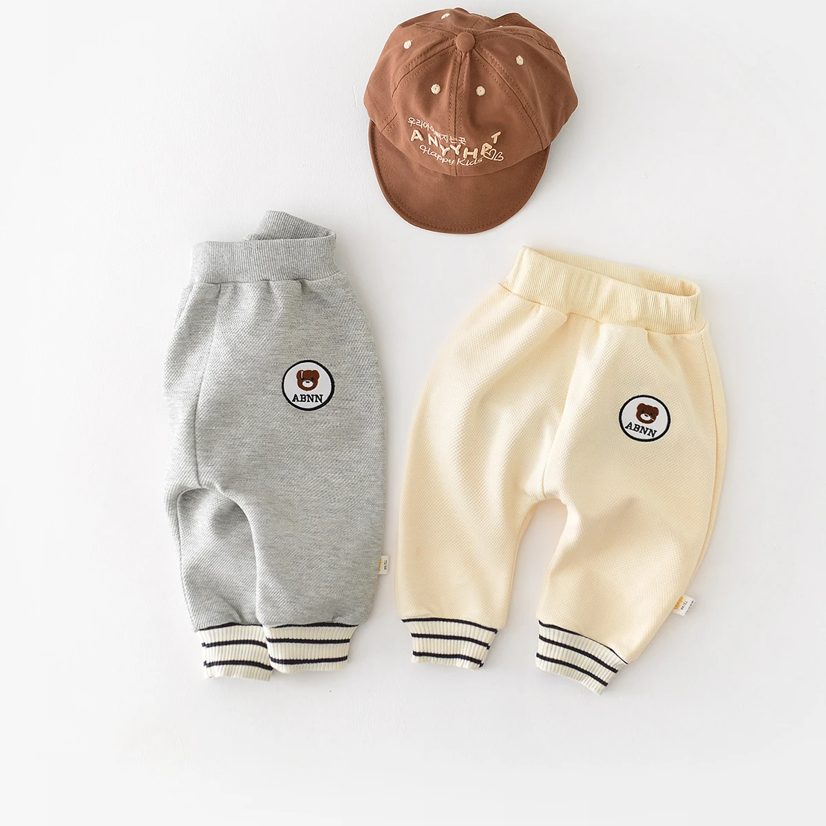 

Baby Pants for Boys Casual Pants Spring New Toddler Elastic Waist Bottoms Pants Girls Trousers 0-3Year Kids Loose Sport Pants