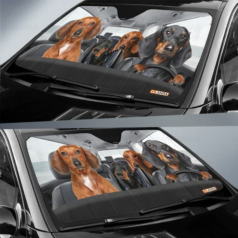 Dachshund Car Sunshade Dog Sun Protector