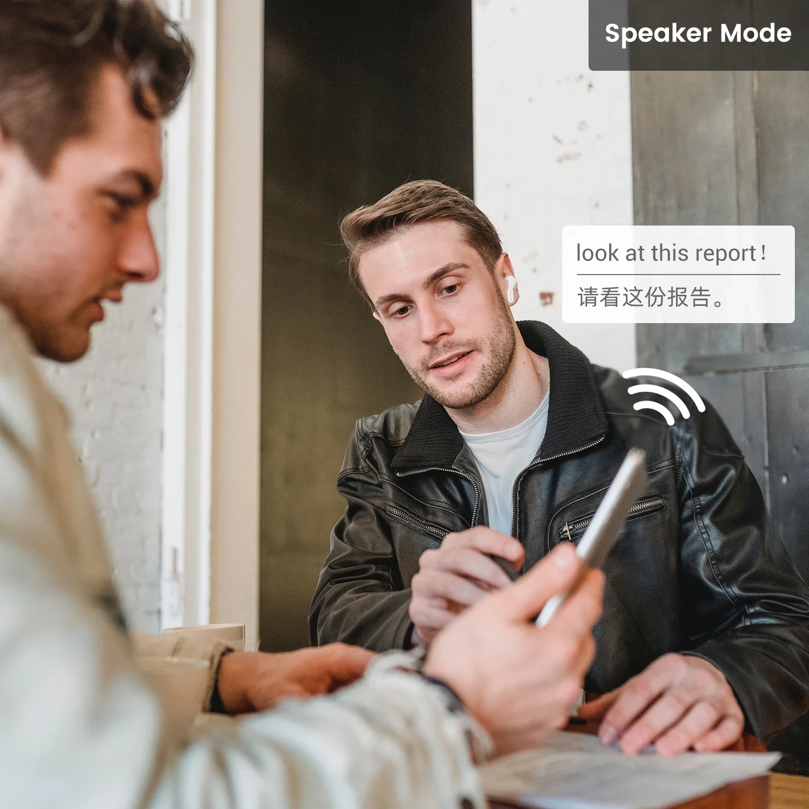 M3 Voice Translator Earbuds Supports 144 Languages Wireless Bluetooth Headset