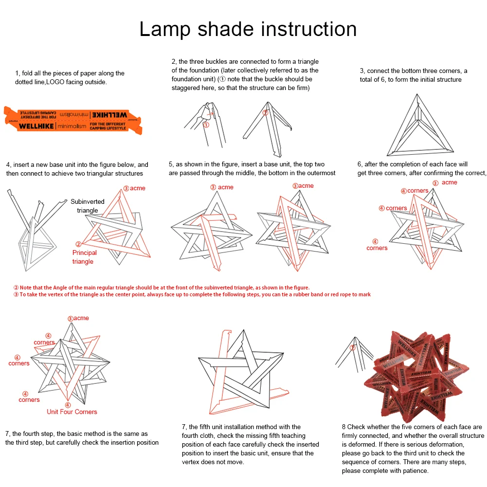 DIY Outdoor Star Camping Light Shade Wear-Resistant Atmosphere Lampshade Decorative Lampshade for 38explore Lights