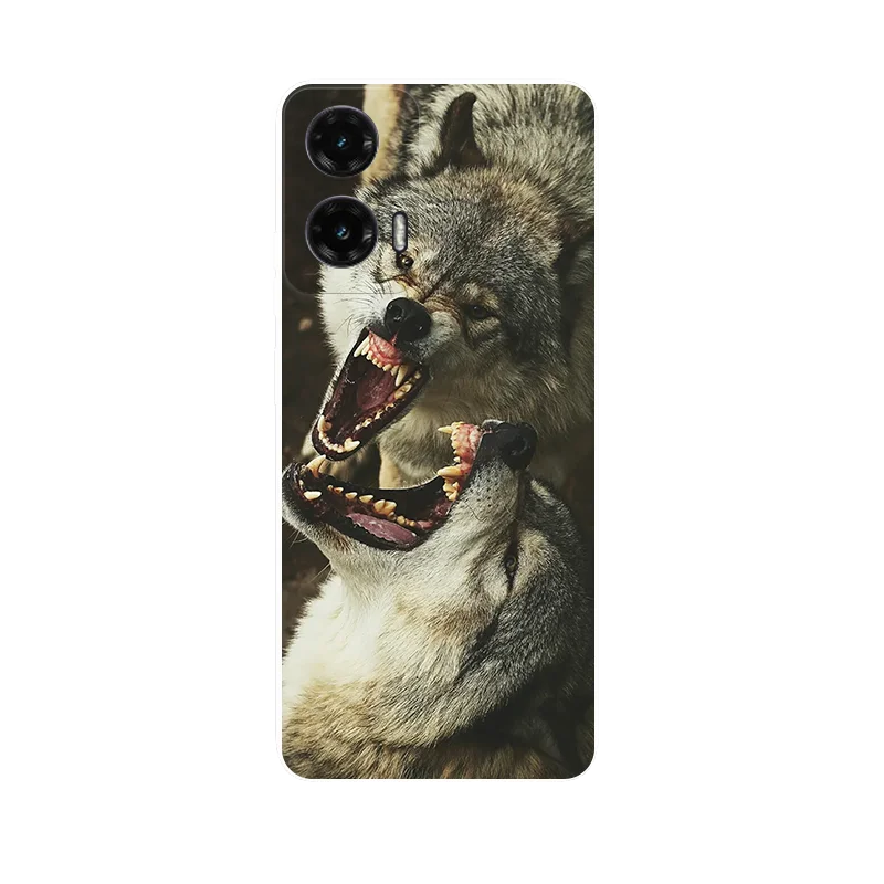 Cute Cartoon Silicone Back Cover with Soft TPU Bumper