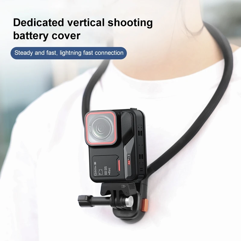 PULUZ Aluminum Alloy Vertical Shooting Magnetic Quick-release Battery Side Interface Cover for Insta360 Ace Pro 2